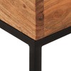 vidaXL Side Table Acacia Solid Acacia wood, Powder-Coated Iron - 4 of 4