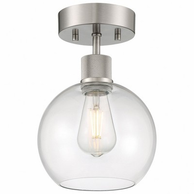 Access Lighting Port Nine 1 - Light Flush Mount in  Brushed Steel