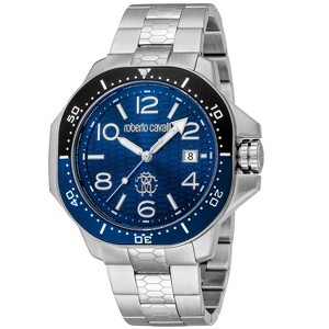 Roberto Cavalli Men's Classic Blue Dial Watch - RC5G101M0045 - 1 of 1