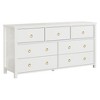 Garvee Modern Drawer Dresser, Freestanding Bedroom Chest of Drawers, Wooden Storage Organizer for Nursery, Living Room, Closet, White - 3 of 4