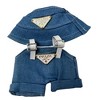 Totally Stylin’ Labubu in Light Blue Denim Designer Overalls with Matching Hat - 4 of 4