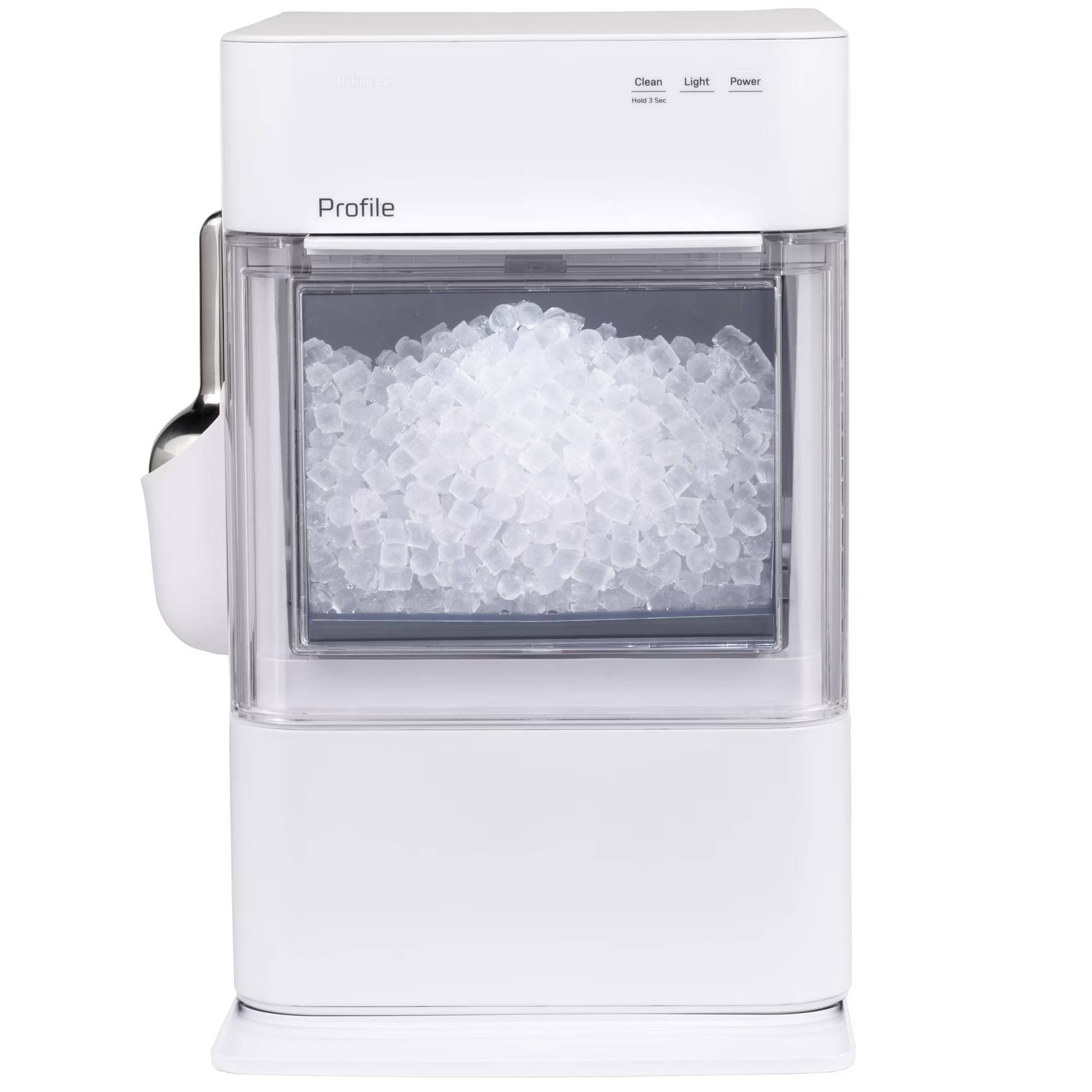 GE Appliances Opal 2.0 Ultra Nugget Ice Maker with Scale Inhibiting Filter White
