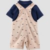 Carter's Just One You® Baby Boys' Whale Romper - Navy Blue/Khaki - 3 of 4