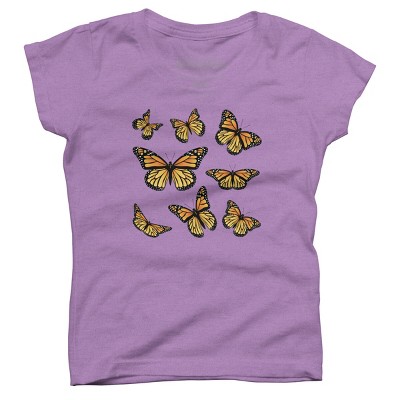 Girl's Design By Humans Monarch butterfly By AnnArtshock T-Shirt