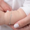 Girls' Tiny Cross Linked Bracelet 14k White Gold - In Season Jewelry - 2 of 4