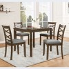 5-Piece Dining Set with a Square Table and 4 Chairs for Kitchen, Dining Room - 2 of 4