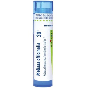 Melissa Officinalis 30C by Boiron Homeopathic Single Medicine For Stress & Sleep  -  80 Pellet - 1 of 3