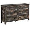 NicBex Farmhouse 8 Drawers Dresser Wood Rustic Wide Chset of Drawers Closet Organizers and Storage for Bedroom, Living Room, Hallway - 2 of 4