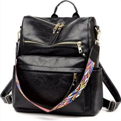 Wikineon Premium PU Leather Backpack: Stylish, Durable & Versatile ¨C Ideal for Daily Commutes, School, or Travel with Spacious Compartments