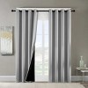 Racxily Set of 2 Blackout Curtains, Polyester Grommets Thermal Insulated with Coated Lining 52 in. W x 84 in. L Indoor Blackout Curtains - 2 of 4