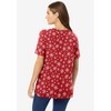 Woman Within Plus Size Perfect Printed Short-Sleeve Crewneck Tee - 3 of 4