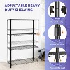 FDW 4 Tier Wire Shelving Unit Heavy Duty Storage Rack Metal Shelf Garage Organizer Wire Rack - 4 of 4