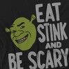 Shrek Eat, Stink, And Be Scary Adult T Shirt, Black - image 2 of 4