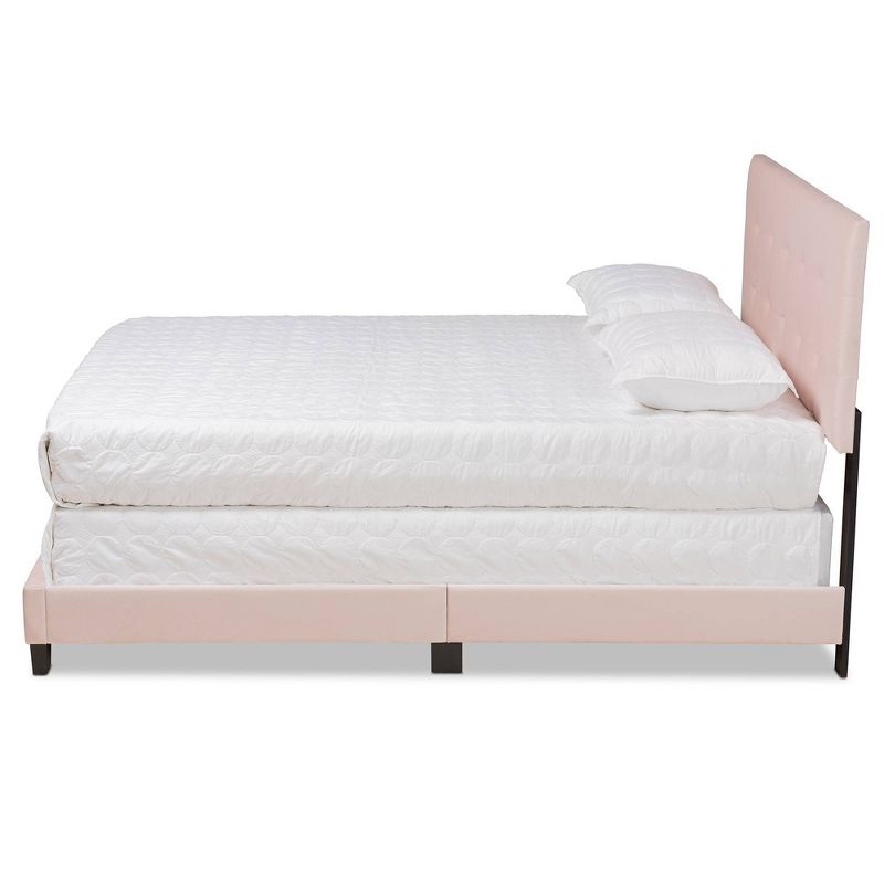 Caprice Glam Velvet Fabric Upholstered Panel Bed - Baxton Studio, 3 of 11