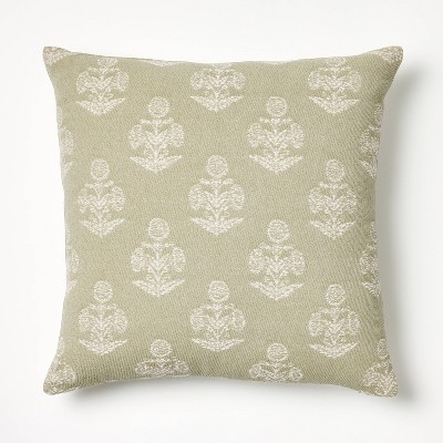 Woven Block Print Square Throw Pillow - Threshold™ designed with Studio McGee