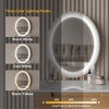 Elecwish Wood Small Vanity Table with Mirror and Chair - 2 of 4