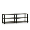 Furinno Shoe Rack No Tools Need 3-Tier Wide Shoe Storage Organizer for 12-18 Pairs,Dark Brown/Black - 4 of 4