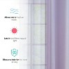 HLC.ME Semi Sheer Voile Light Filtering Transparent Window Curtain Grommet Panels - Set of 2 - 3 of 4