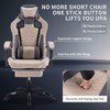 NicBex Swivel Gaming Chair Office Chairs with Wheels,Reclining Back,Adjustable Seat Height&Footrest,Ergonomics Video Game Chairs,300lbs Max - 4 of 4