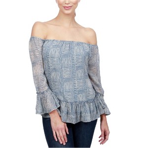 Lucky Brand Womens Maze Knit Blouse - 1 of 1