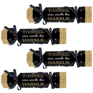 Big Dot of Happiness Gold Graduation DIY Cracker Boxes - No Snap Party Table Favors - Set of 12 - 1 of 4