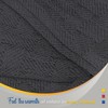 Color Sense 100% Cotton Warm & Cozy Super Soft Antimicrobial Basket Weave Blanket - 4 of 4