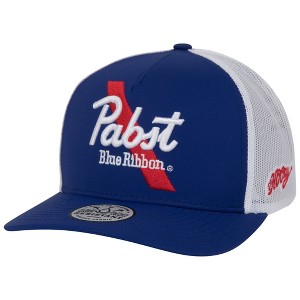 Adult Pabst Blue Ribbon Hybrid Bill Adjustable Trucker Hat - 1 of 4