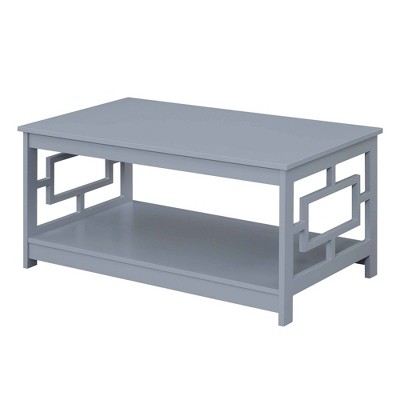 Town Square Coffee Table with Shelf Gray - Breighton Home