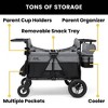 Jeep Wrangler Deluxe 4 Seater Stroller Wagon by Delta Children - Gray - 4 of 4