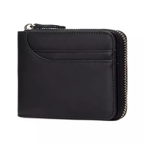BEAFUP Wallets for Men Genuine Leather Front Pocket Wallet RFID Zip Around Bifold Credit Card Holder - 1 of 4