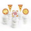 Big Dot of Happiness Pizza Party Time - Dessert Cupcake Toppers - Baby Shower or Birthday Party Clear Treat Picks - Set of 24 - image 2 of 4