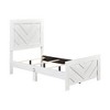 Twin Size Wooden Platform Bed with Headboard for Bedroom - 4 of 4