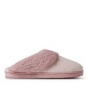 Dearfoams Women's Dahlia Rib Knit Scuff House Shoe Slipper - 3 of 4