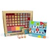 48pc Wooden Letters, Numbers, & Shapes Stamp Set - Chuckle & Roar : Target