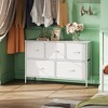 5 Drawer Dresser, Long Fabric Storage Unit for Bedroom, Closet, Living Room, Hallway & Nursery - 2 of 4