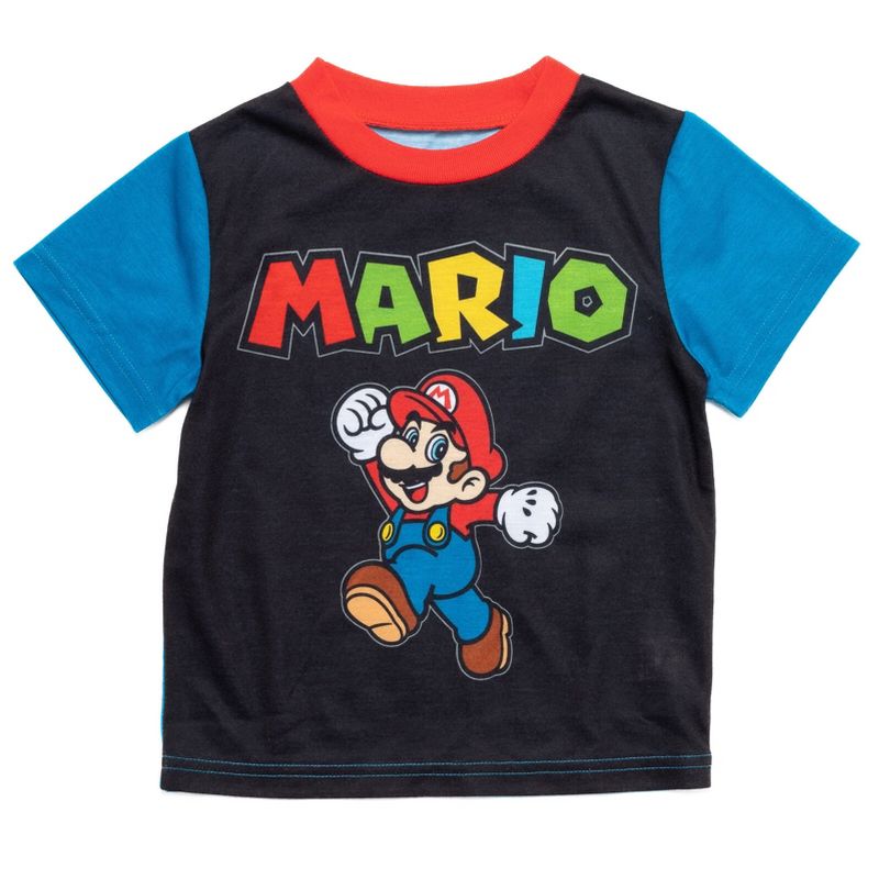 SUPER MARIO Nintendo Luigi Pullover Pajama Shirt and Pants Sleep Set Toddler , 2 of 7