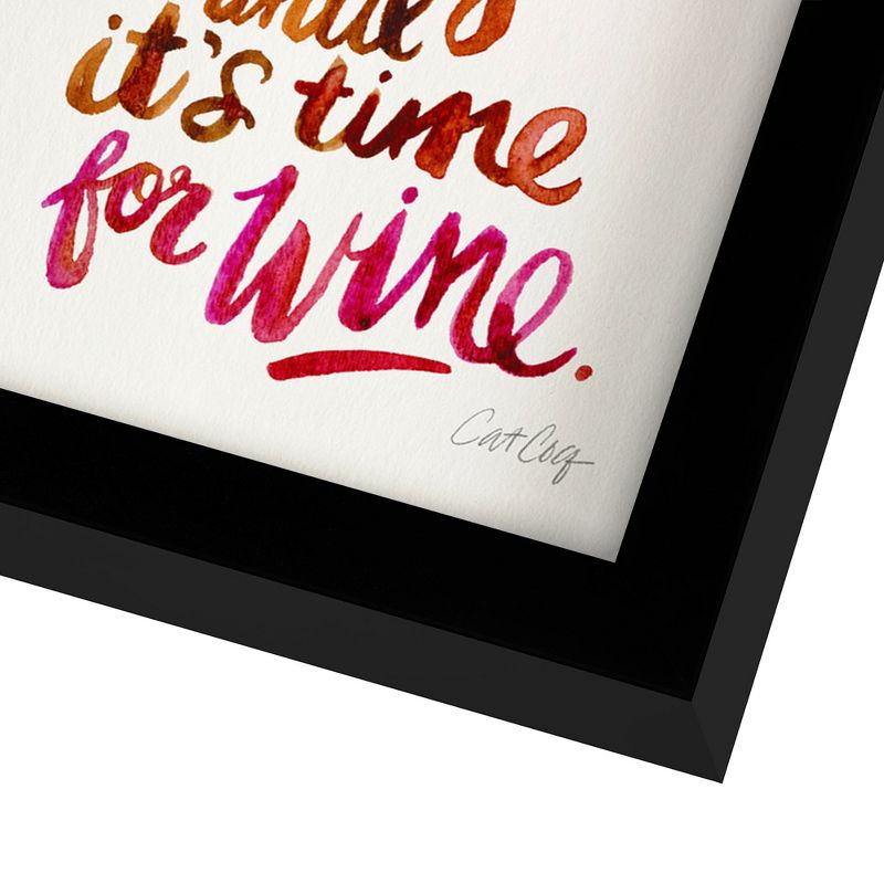 Americanflat Minimalist Motivational Coffee And Wine' By Cat Coquillette Shadow Box Framed Wall Art Home Decor, 5 of 10