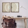 Stupell Industries Rustic Mandala Boho Pattern 2pc Floating Frame Art Set - 2 of 4