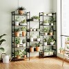 5 Tier Bookcases and Bookshelves, Large Etagere Bookshelf Open Display Rack with Metal Frame, Rustic Standing Bookshelves for Home Office - 3 of 4