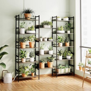 5 Tier Bookcases and Bookshelves, Rustic Standing Bookshelves for Living Room Bedroom Home Office - 1 of 4