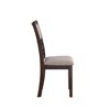 New Classic Furniture, Gia Cherry Wood Dining Chair with Fabric Seat (Set of 4) - 4 of 4