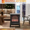 NicBex Freestanding Electric Fireplace with 3D Realistic Led Flame 1500W Heater Fireplace with Overheating Protection - 4 of 4