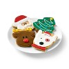 Christmas Hand-Decorated Sugar Cookie Tub with Christmas Tree, Bullseye, Santa, & Reindeer - 16.93oz - Favorite Day™ - image 3 of 4