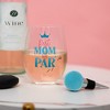 Pavilion Gift Company - Best Mom - Bottle Stopper and 18 oz Stemless Gift Set - Drinkware - 2 of 4