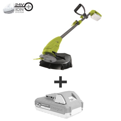 Sun Joe 24v-gt10-lte 24-volt Ionmax Cordless Lightweight Stringless Grass  Trimmer Kit, 10-inch