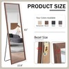 FURNIinspire Full Length Mirrors, Modern Mirror with Stand BodyMirror, Freestanding Mirror for Bedroom or Livingroom Decor, Brown, 2"*22.8"*65" - 4 of 4