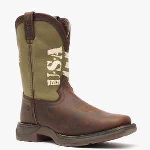 Kids Lil' Rebel by Durango Big Kids' Army Western Boot - 1 of 4