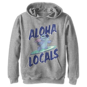 Boy's Lilo & Stitch Surfing Aloha Locals Pull Over Hoodie - 1 of 4