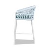 PAGED Outdoor Dining Chairs Set of 2 Aluminum Frame Outdoor Chair with Barrel Back Design and Rope Weaving for Poolside, Balcony, Lawn - 3 of 4