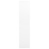 vidaXL Office Cabinet White Steel, Tempered Glass Medium Office Cabinet - 4 of 4